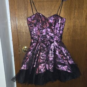 Masquerade Black and Purple Dress